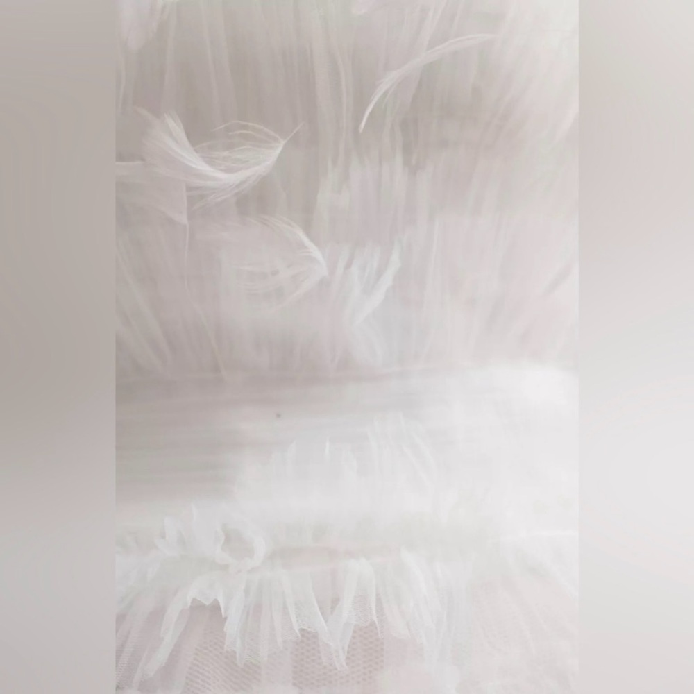 MacDuggal Ruffle & Feather Dress #20530 MRSP $798 - Picture 8 of 14